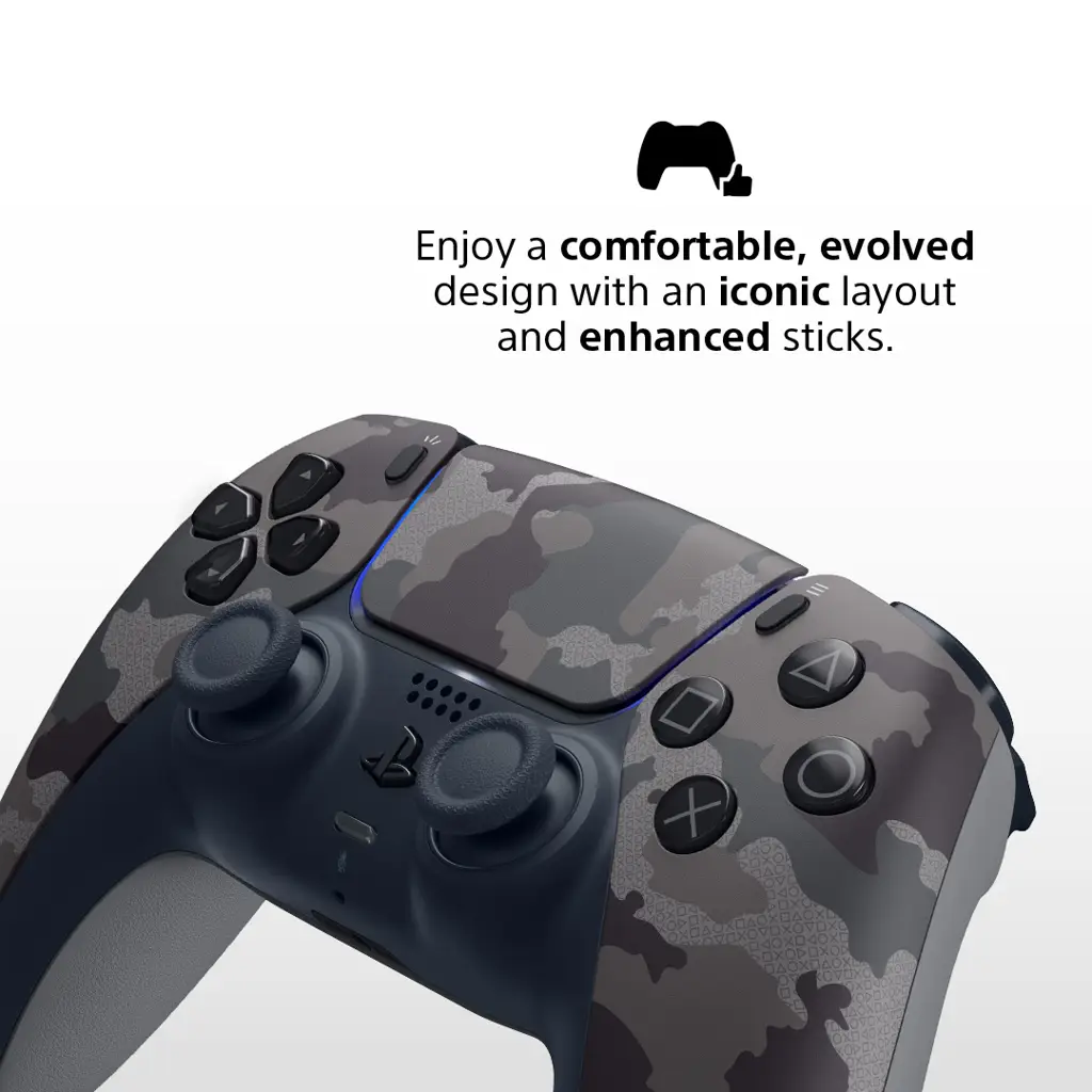 Kontroler bezprzewodowy SONY DualSense Grey Camo – 6