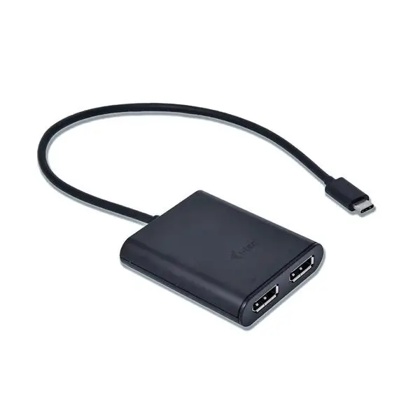 i-tec USB-C dual DP Video Adapteris 2x DP 4K suderinamas su Thunderbolt 3 (macOS nepalaiko 2 skirtingų vaizdu vienu metu per adapterį) – 4