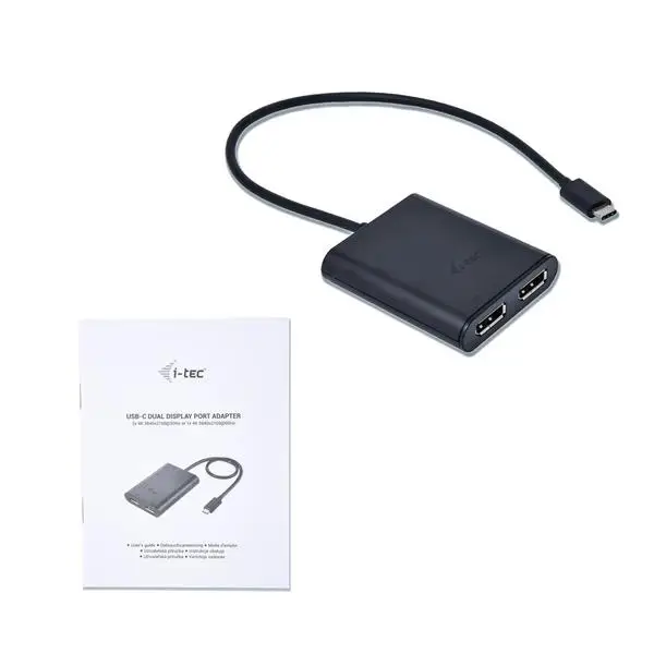 i-tec USB-C dual DP Video Adapteris 2x DP 4K suderinamas su Thunderbolt 3 (macOS nepalaiko 2 skirtingų vaizdu vienu metu per adapterį) – 6