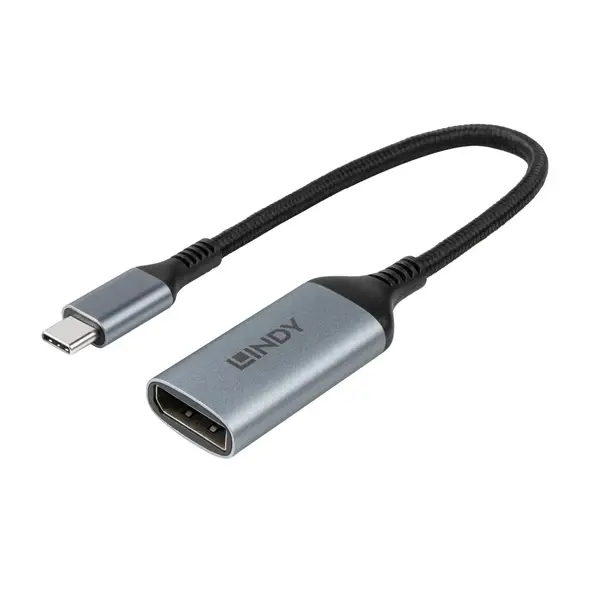 Adapteris - LINDY USB Type C į DisplayPort 8K60 Keitiklis, 32.4Gbps, Juoda – 2