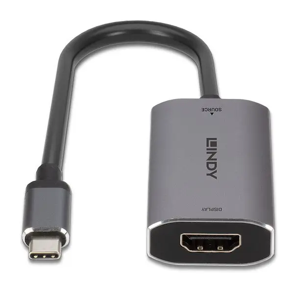 Adapteris - LINDY USB Type C į HDMI 8K60 Konverteris, Pilkas – 2