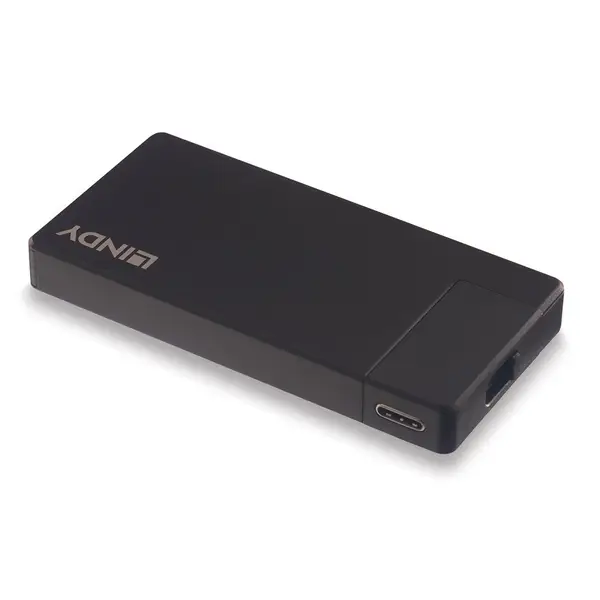 USB-C dokų stotis - LINDY DST-Micro 4K HDMI, 100W PD, USB 3.2 Gen 1 – 2