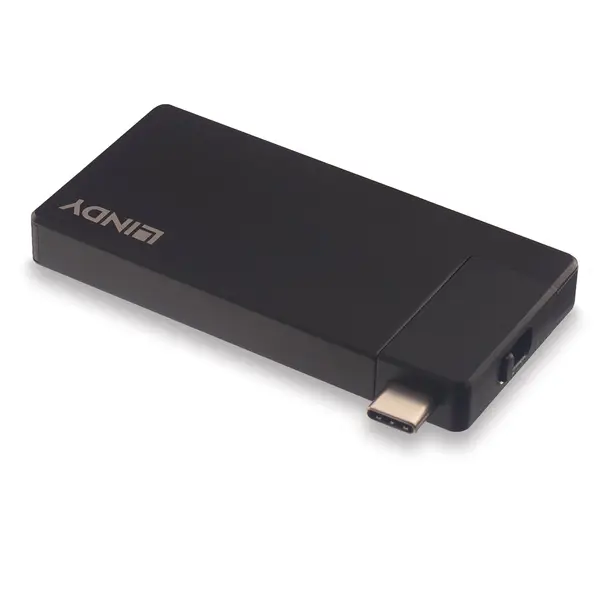 USB-C dokų stotis - LINDY DST-Micro 4K HDMI, 100W PD, USB 3.2 Gen 1 – 5