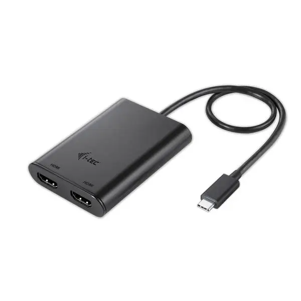 I-TEC USB C to Dual HDMI Port VideoAdapter 2x HDMI Port 4K Ultra HD compatible with Thunderbolt 3 – 2