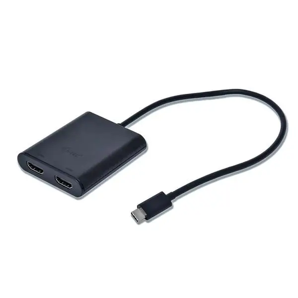 I-TEC USB C to Dual HDMI Port VideoAdapter 2x HDMI Port 4K Ultra HD compatible with Thunderbolt 3 – 3