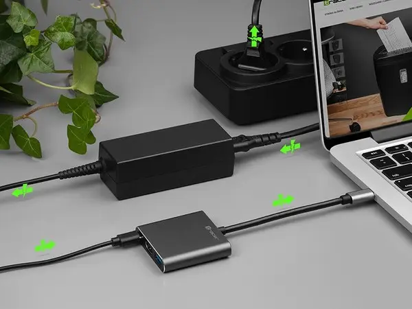 TRACER A-1 USB-C HDMI 4K USB 3.0 PDW 100W adapter – 5