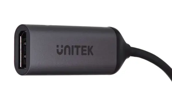 UNITEK V1415C ADAPTER USB-C - DisplayPort 1.4 8K 60Hz 15cm ALU – 2