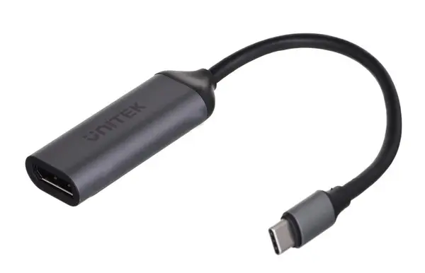 UNITEK V1415C ADAPTER USB-C - DisplayPort 1.4 8K 60Hz 15cm ALU – 8
