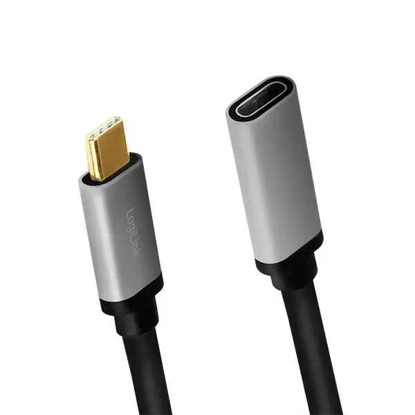 USB-C M/F cable, 4K/60Hz , alu, 0.5m – 2
