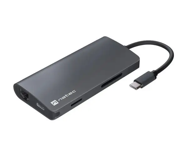 NATEC Multiport dock Fowler 2 V2 8in1 USB 3.0 hub HDMI 4K USB-C RJ45 SD micro SD – 2
