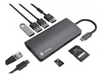 NATEC Multiport dock Fowler 2 V2 8in1 USB 3.0 hub HDMI 4K USB-C RJ45 SD micro SD – 7