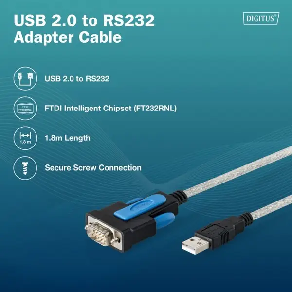 USB to DB9 RS232 cable DA-70170 – 5