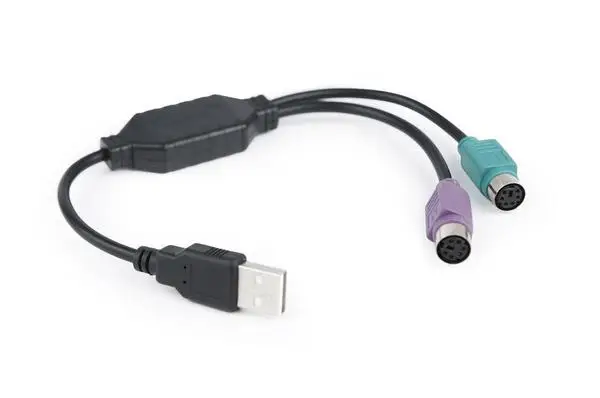 Gembird Adapteris iš USB į -> 2 portai PS2 (pelė ir klaviatūra) – 2