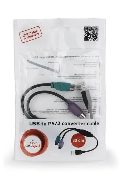 Gembird Adapteris iš USB į -> 2 portai PS2 (pelė ir klaviatūra) – 4