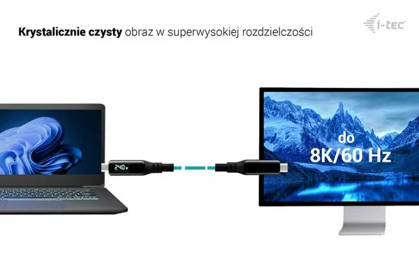 Thunderbolt 4/USB4 Class Pro Cable 240W 2x 4K/120Hz 40Gbps LCD 150 cm – 7