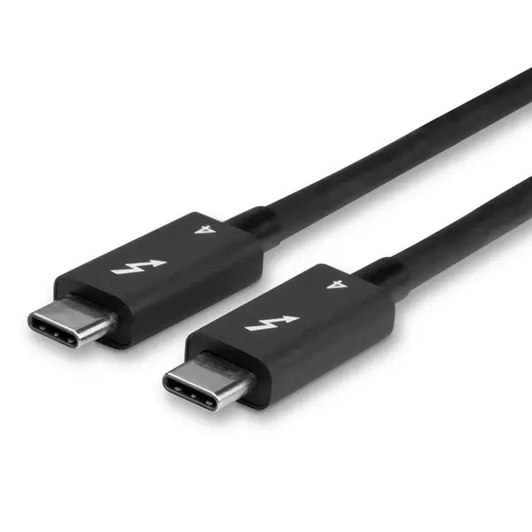 Thunderbolt Laidas - LINDY Thunderbolt 4 Laidas, 40Gbps, 100W PD, 1 m, Juodas – 2
