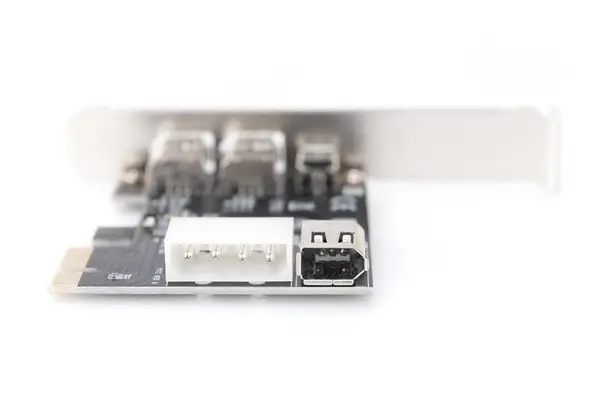 Digitus IEEE 1394a Interface Card, PCI express, 4 Port 1x ext. 1394mini, 2x ext./1x int. 1394a Ports – 5