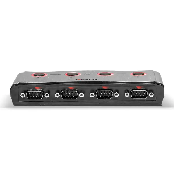 USB Serijinis Adapteris - Lindy 42858 USB Į 4 Prievadų RS232 Serijinį Keitiklį 163 × 62 × 25 mm Sidabrinė Juoda – 4