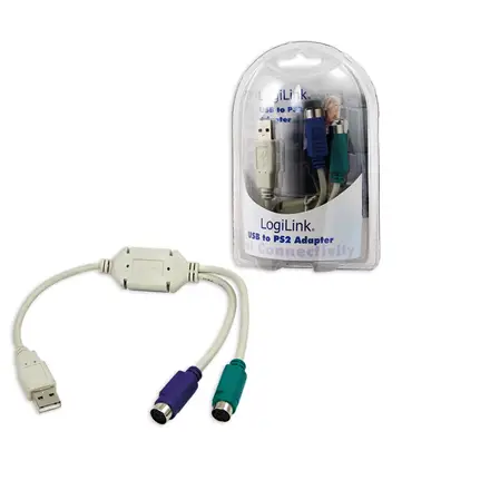 Logilink Adapter USB to PS/2 x2 :. – 3