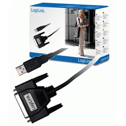Logilink USB 2.0 adapter to Paralel (LPT) DB25 , 1,8m – 4