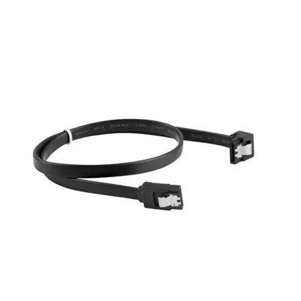 Lanberg SATA Data III (6GB/s) Cable 50CM Angled Metal Clips – 4
