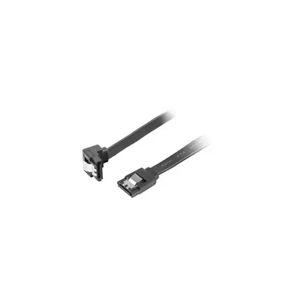 Lanberg SATA Data III (6GB/s) Cable 50CM Angled Metal Clips – 10