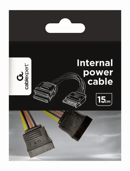 GEMBIRD CC-SATAM2F-01 cable power splitter SATA 15 pin -> 2x SATA HDD - straight – 5