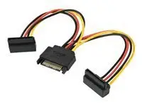 GEMBIRD CC-SATAM2F-02 cable power SATA 15 pin -> 2x SATA HDD angled connectors – 10