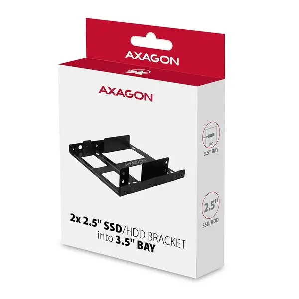 SSD ACC BRACKET 2X2.5" TO 3.5"/RHD-225 AXAGON – 10