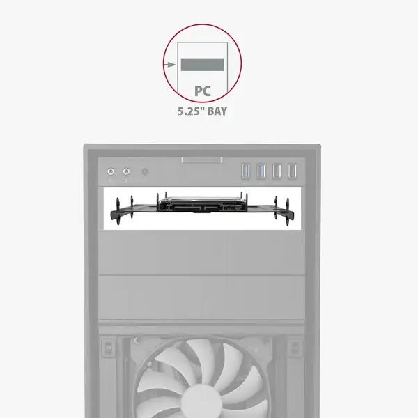 SSD ACC BRACKET 2.5"/3.5" TO/5.25" RHD-435 AXAGON – 9