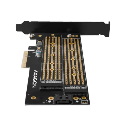 SSD ACC ADAPTER NVME/SATA/M.2/SP&LP PCEM2-D AXAGON – 2