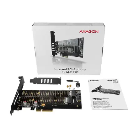 SSD ACC ADAPTER NVME/SATA/M.2/SP&LP PCEM2-D AXAGON – 4