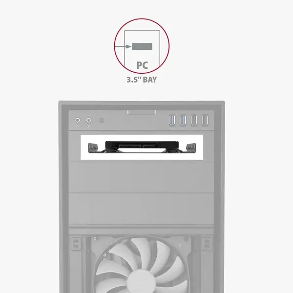 SSD ACC BRACKET 2.5" TO 3.5"/GREY RHD-125S AXAGON – 6