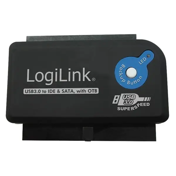 LOGILINK AU0028A - USB 3.0 to IDE & SATA Adapter with OTB – 2