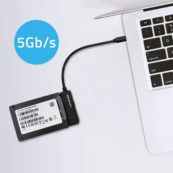 SATA adapter SSD HDD 2.5 drive, USB C, 2TB – 2