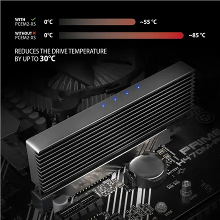 SSD ACC ADAPTER PCIE M.2/NVME/W/HS PCEM2-XS AXAGON – 3