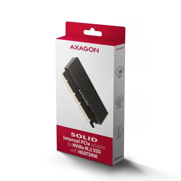 SSD ACC ADAPTER PCIE M.2/NVME/W/HS PCEM2-XS AXAGON – 7