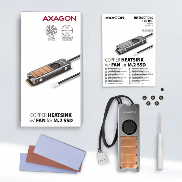 SSD ACC COOLER M.2 COPPER FAN/CLR-M2FAN AXAGON – 2