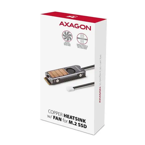 SSD ACC COOLER M.2 COPPER FAN/CLR-M2FAN AXAGON – 5