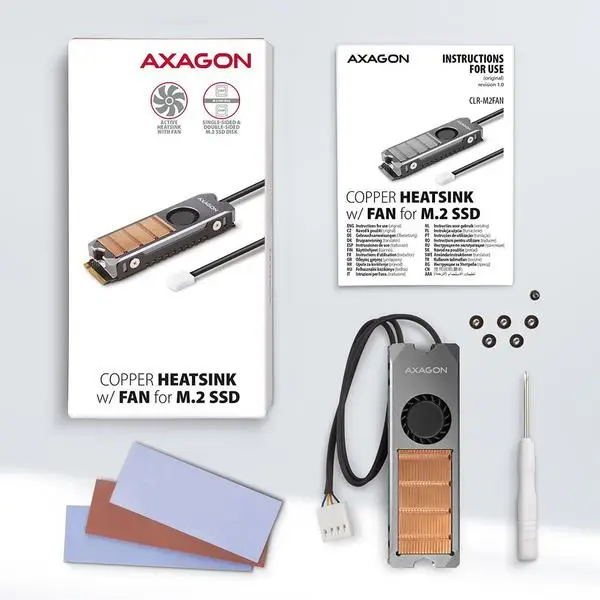 SSD ACC COOLER M.2 COPPER FAN/CLR-M2FAN AXAGON – 6