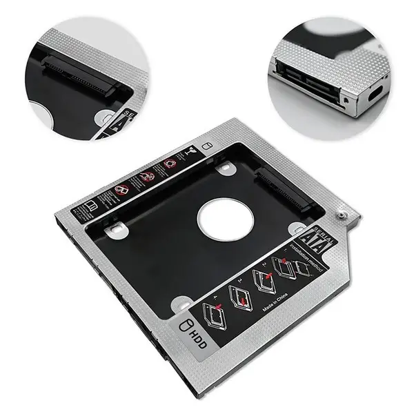 QOLTEC 51868 Pocket on the second disk 2.5 HDD 9.5 mm – 4
