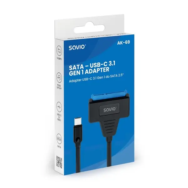 Sata-USB-C Adapter 3.1 SAVIO AK-69 – 4