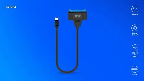Sata-USB-C Adapter 3.1 SAVIO AK-69 – 6