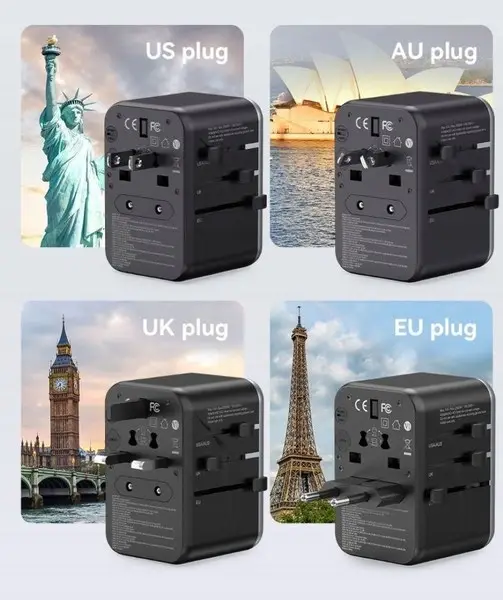 Vention 65 W GaN kelioninis adapteris ir įkroviklis 2x USB-A 2x USB-C – 7