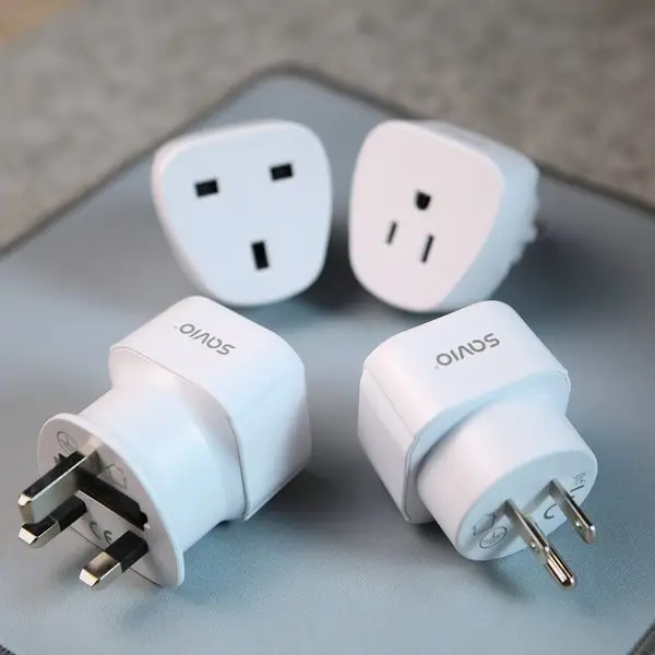 SAVIO AP-01 Kelioninis adapteris, JAV lizdas – ES kištukas – 5