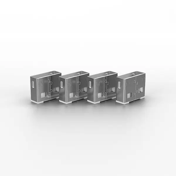 USB Priedas - LINDY USB Type A Prievadų Blokatoriai, 10 vnt., Balti – 3