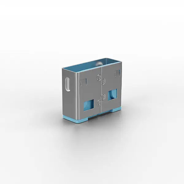 USB Priedas - LINDY USB A Prievado Blokatoriai, ABS, 12x10x5mm, Mėlyni, 10 vnt. – 2