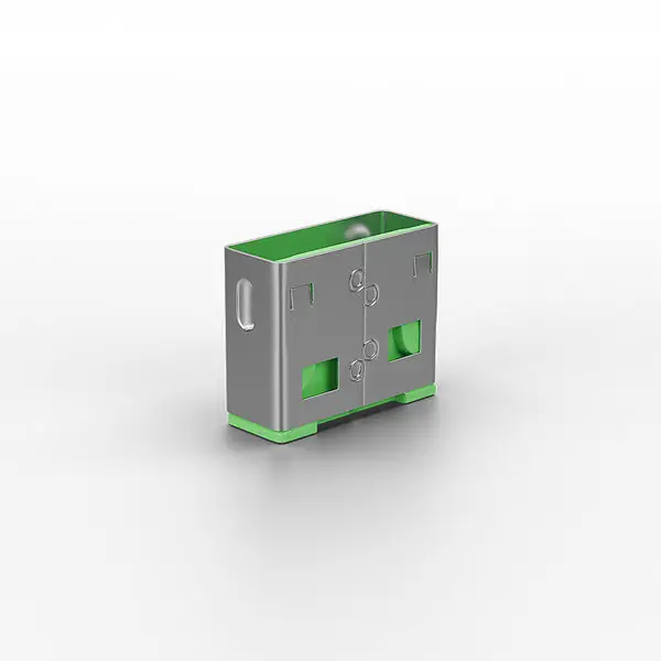 USB Priedas - LINDY USB Type A Prievadų Blokatoriai, 10 vnt., Žali – 2
