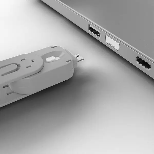 USB Priedas - LINDY USB A Prievado Blokatorius 4 vnt., Raktas, Baltas – 3