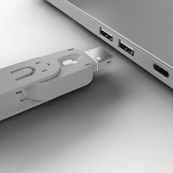 USB Priedas - LINDY USB A Prievado Blokatorius 4 vnt., Raktas, Baltas – 4